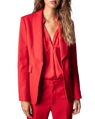 suit women red