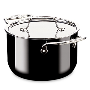 All-clad Fusiontec 4 Qt Soup Pot In Black