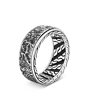 JOHN HARDY STERLING SILVER CLASSIC CHAIN RETICULATED BAND,RM900577X10