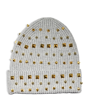 Lele Sadoughi Studded Beanie In Gray