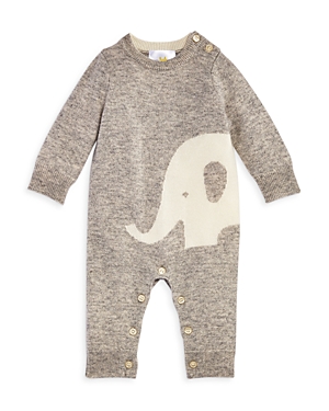 Bloomie's Unisex Elephant Cashmere Coverall, Baby - 100% Exclusive In Grey