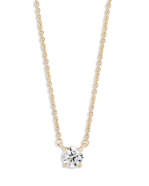 Bloomingdale's Diamond Solitaire Pendant Necklace In 14k Yellow Gold, 0.70 Ct. T.w. - 100% Exclusive In White/gold