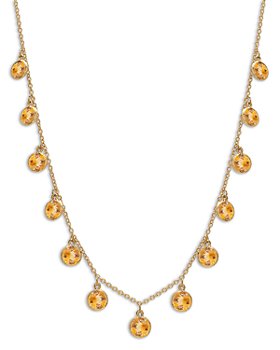Bloomingdale's - Citrine Droplet Statement Necklace in 14K Yellow Gold, 17" - 100% Exclusive