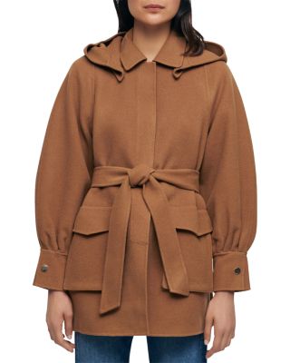 Double-faced wool blend belted coat | Smart Closet