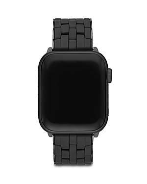 Michele Apple Watch 5-link Silicone-wrapped Interchangeable Bracelet, 38-49mm In Black