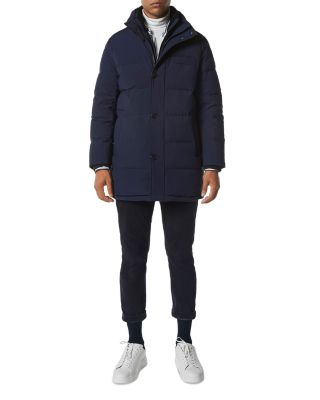 Shelton Cool Touch Regular Fit Quilted Down Parka with Removable Shearling Trimmed Bib
