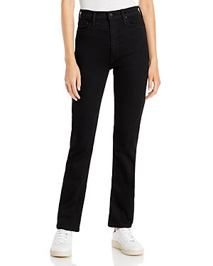 Mother High Waisted Rider Skimp Slim Straight Jeans In Not Guilty In Not Guilty