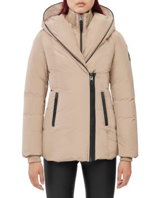 mackage asymmetrical coat
