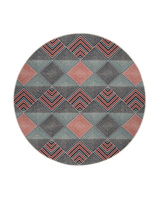 Kaleen Pianta PTA04 Round Area Rug, 5'3 x 5'3