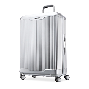 Silhouette 17 Large Expandable Spinner Suitcase In Aluminum Silver