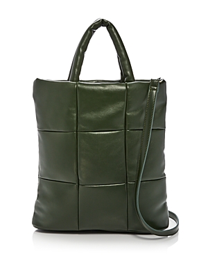 Aqua Quilted Crossbody Tote - 100% Exclusive In Forest Green