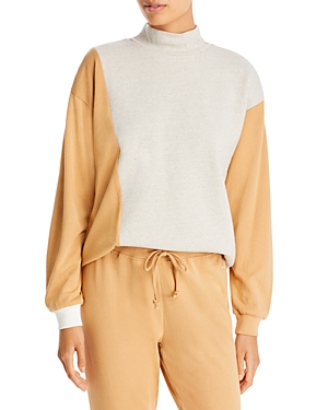 Grey State Maeve Cotton Color Blocked Sweatshirt