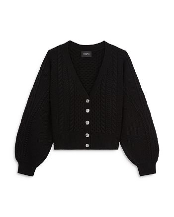 The Kooples Cable Knit Cardigan | Bloomingdale's