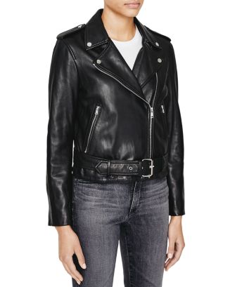 AG Leather Moto Jacket | Bloomingdale's