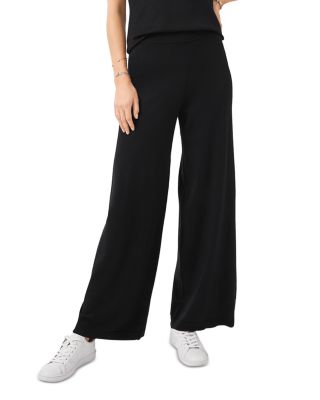 women's wide leg black dress pants