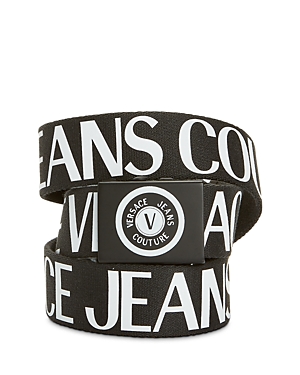 Versace Jeans Couture Nastro Cotton Slide Buckle Belt