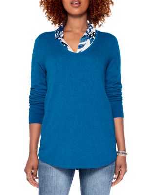 nic and zoe vital v neck sweater