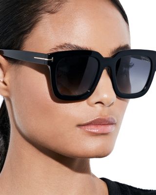 Tom Ford Sari Polarized Black Acetate Sunglasses 52 MM Tom Ford Sari Polarized Sunglasses - TF690 - TheRelux.com main image 3