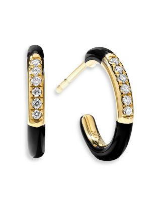 ippolita diamond hoop earrings