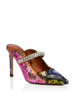 multi coloured high heels