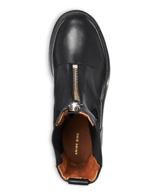 Anine Bing Women's Jasper Zip Front Stretch Boots | Bloomingdale's