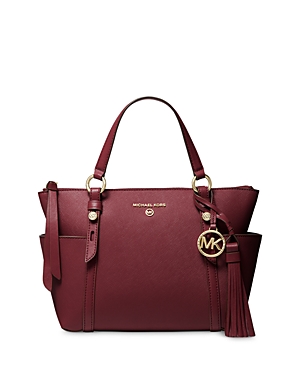 Michael Michael Kors Nomad Small Convertible Tote In Dark Berry/gold