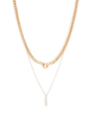AQUA Imitation Pearl Double Chain 