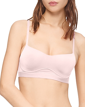 Shop Calvin Klein Perfectly Fit Flex Lightly Lined Wirefree Bralette In Nymphs Thigh