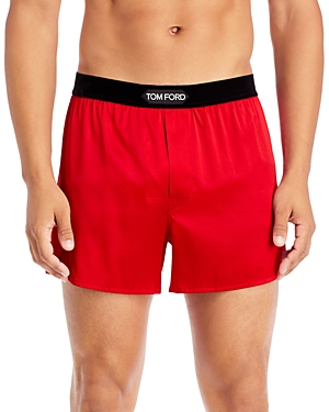 Tom Ford Silk Boxers In Red | ModeSens