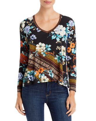 Johnny Was Golden Spring Printed Tee | Bloomingdale's