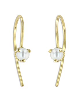 Zoë Chicco - 14K Yellow Gold Cultured Freshwater Pearl Threader Earrings