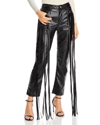Hellessy Allie Fringe Pants, Black, Women's, 8, Pants \u0026 Shorts Pants