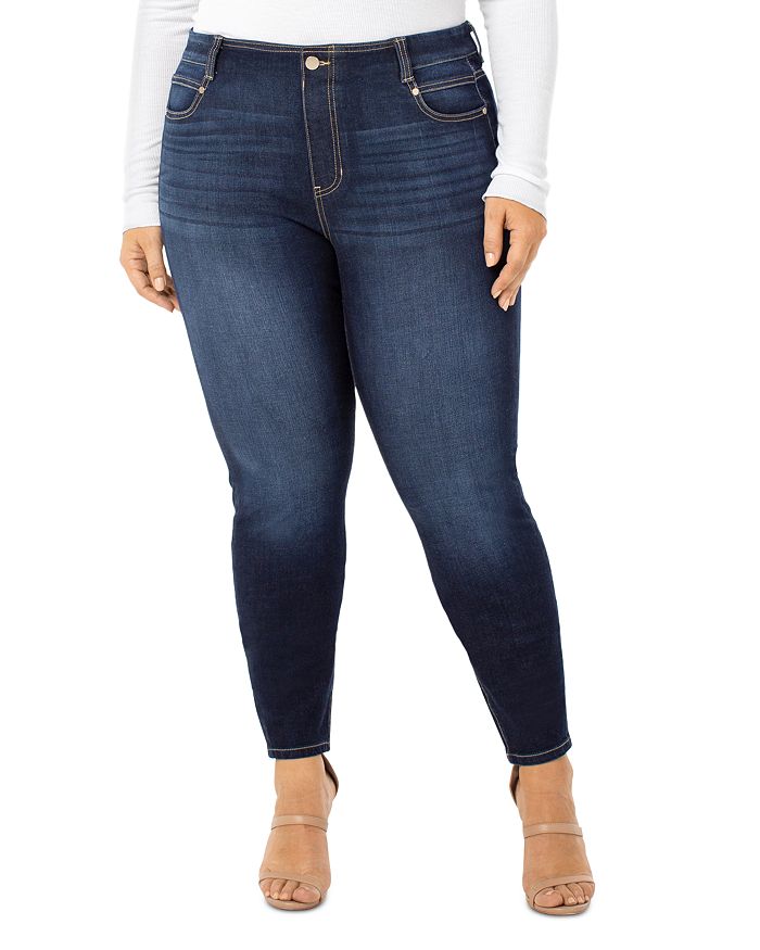 Liverpool Los Angeles Plus - Gia Glider Skinny Ankle Jeans in Payette