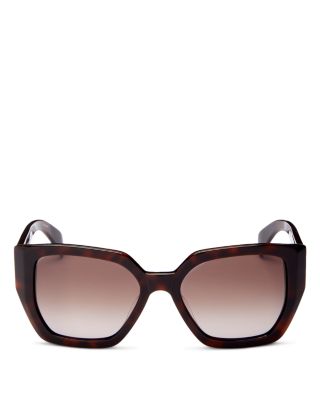 Rag & Bone Women's Geometric Sunglasses, 54mm In Havana/brown