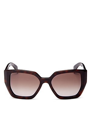 Rag & Bone Women's Geometric Sunglasses, 54mm In Havana/brown