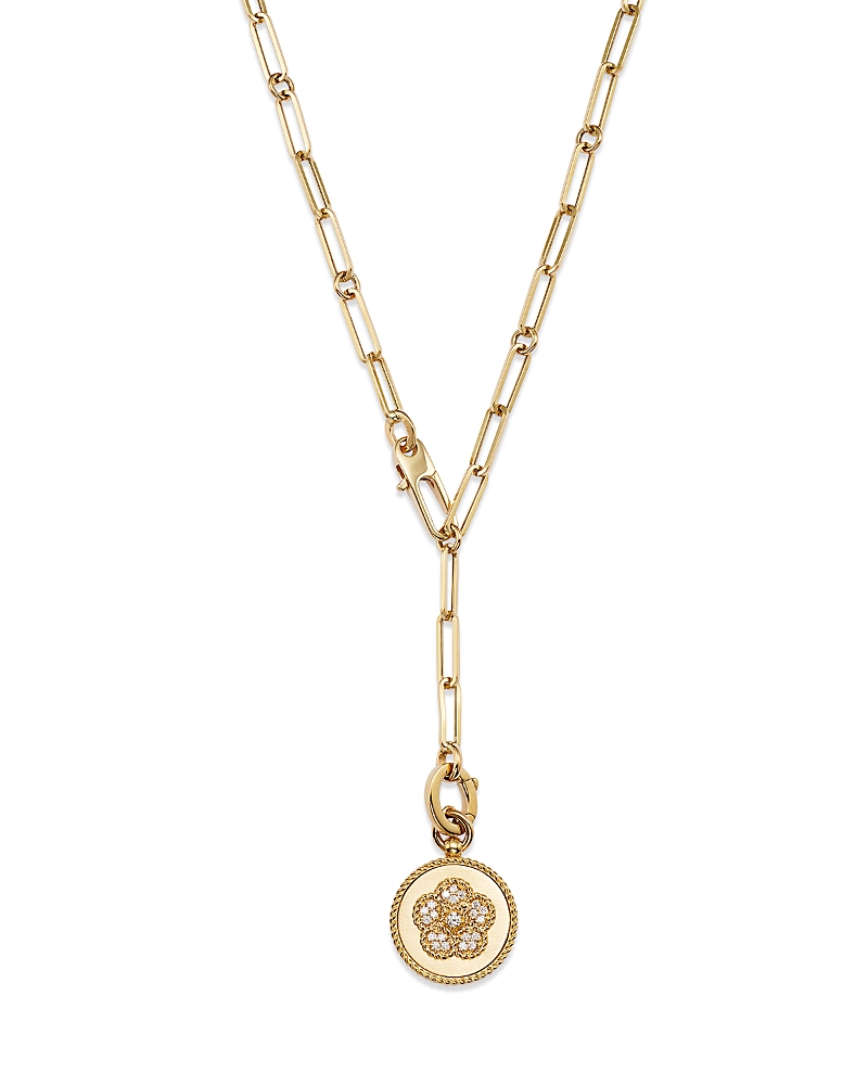 Roberto Coin Daisy Diamond Y Necklace in 18K Yellow Gold, 18 - Exclusive