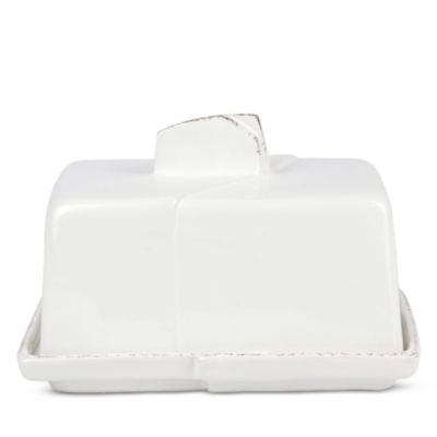 VIETRI - Lastra White Butter Dish