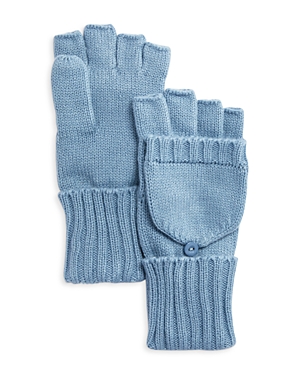 C By Bloomingdale's Pop-top Gloves - 100% Exclusive In Light Blue