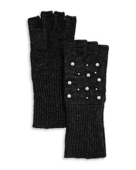AQUA - Faux Pearl Fingerless Gloves - 100% Exclusive