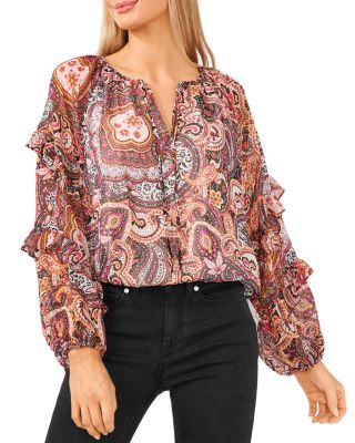 vince camuto paisley top