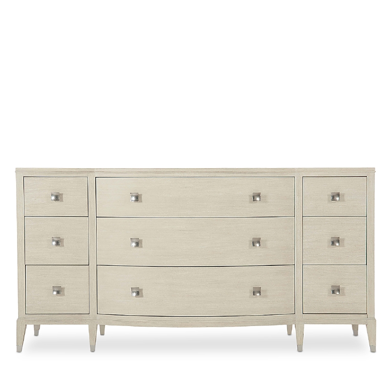 Bernhardt East Hampton Bow Front Dresser In Cerused Linen
