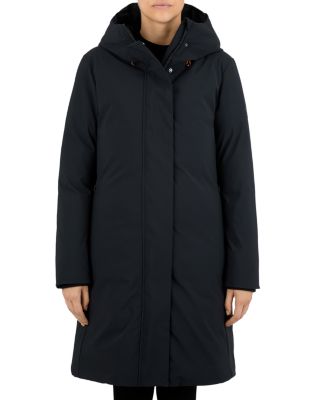 women's long down alternative coat