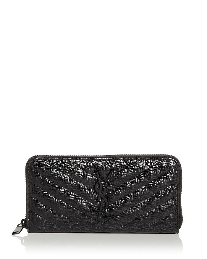 Monogram Leather Wallet in Black - Saint Laurent