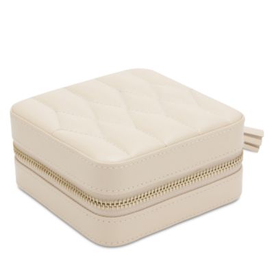 Wolf Caroline Zip Travel Case In Ivory