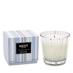 Nest New York Nest Fragrances Blue Cypress & Snow 3 Wick Candle, 21.1 Oz. In Gray