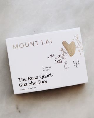 The Rose Quartz Gua Sha Facial Lifting Tool