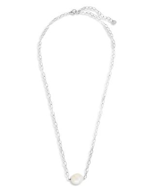 Sterling Forever - Imitation Pearl Pendant Necklace, 17"