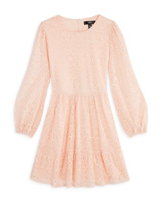 AQUA Girls' Long Sleeve Lace Dress, Big Kid - 100% Exclusive |  Bloomingdale's AQUA