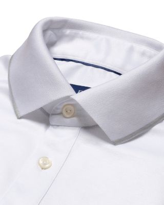 Contemporary Fit Jersey Long Sleeve Polo Shirt