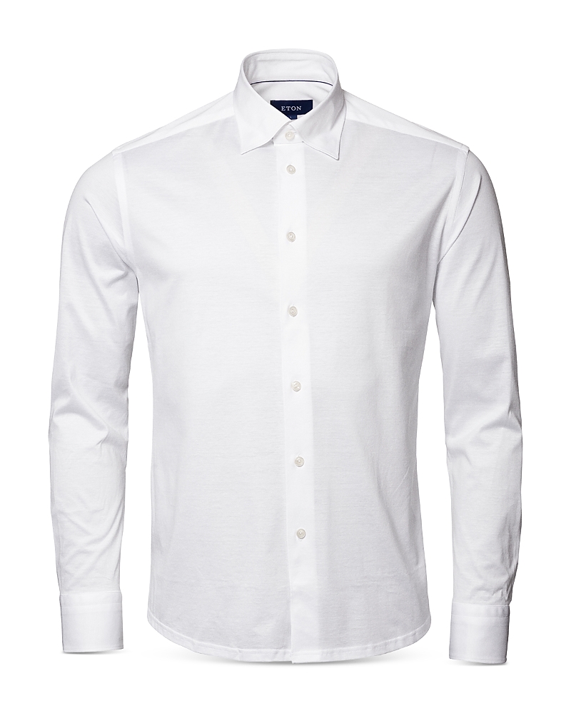 Eton Contemporary Fit Jersey Shirt In White